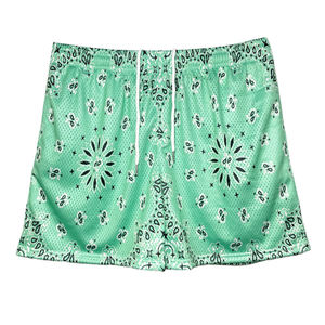 Venta al por mayor OEM logotipo personalizado sublimación Baloncesto de secado rápido E pantalones cortos de malla para hombres verano playa baloncesto pantalones cortos para hombres - Product Image 6