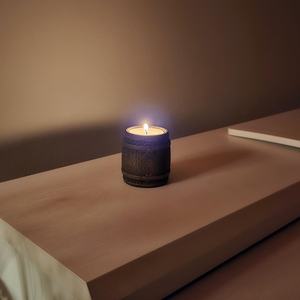 Porte-bougie en bois de style moderne, support à bougie décoratif minimaliste pour la décoration de la chambre à coucher et du salon - Product Image 3