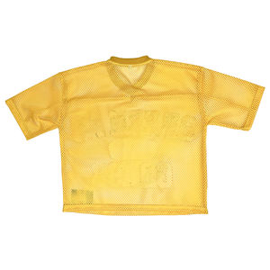 Manufacturer Custom Men's Streetwear <b>Mesh</b> Jersey Tee Shirts Oversize Football Soccer Hockey Practice Boxy Crop T-Shirt for Men - Product Image 2