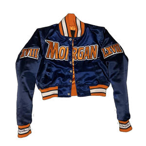 เสื้อแจ็คเก็ตผ้าซาตินแบบครอปสำหรับผู้หญิง 2026 แจ็คเก็ต 2025 แจ็คเก็ตแบบสั่งทำ แจ็คเก็ตนักเรียน แจ็คเก็ตสำหรับงานปาร์ตี้ แจ็คเก็ตแฟชั่นเทรนด์ใหม่ - Product Image 2