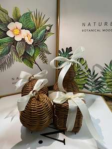 Compre regalos de Navidad de mimbre y bambú tejidos a mano a granel: precios bajos en árboles, copos de nieve y Cajas de Regalo - Product Image 5