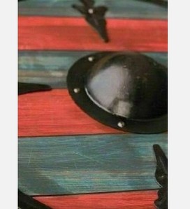 Royal Viking Warrior King Shield Fer brut en bois naturel fait à la main médiéval pour la décoration intérieure - Product Image 2