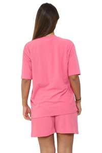 Ensemble décontracté deux pièces pour femme : chemise et short taille haute respirants - Product Image 2