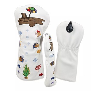 Couvre-chef de golf en cuir synthétique de qualité supérieure Couvre-chefs de club en bois de fairway avec logo brodé Produit de haute qualité - Product Image 1