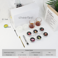 Kit de fumoir à cocktails personnalisé en boîte magnétique pour hommes, kit de fumoir à whisky avec copeaux de bois, ensemble de fumoir à whisky haut de gamme