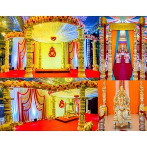 Mandril de fibra para evento de boda, decoración de boda India del Sur real, - Product Image 1