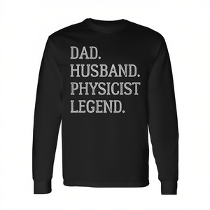 เสื้อยืดแขนยาวพรีเมียมสำหรับคุณพ่อและสามี นักฟิสิกส์ระดับตำนาน สำหรับเป็นของขวัญหรือใช้ส่วนตัว - Product Image 2