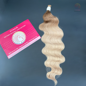 วิกผมคนแบบลอนสีบลอนด์100% ผมบริสุทธิ์จากเวียดนามจำนวนมากขายส่ง - Product Image 5