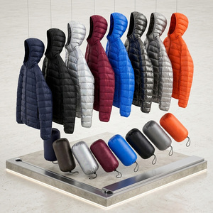 Veste d'hiver pour homme en duvet de canard blanc OEM, à capuche, ultra chaude, isolante, coupe-vent, pour l'extérieur, couleur unie, décontractée - Product Image 4