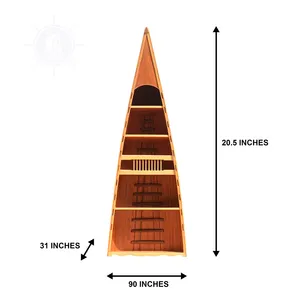 Houten Kano Boekenplank | Monster Beschikbaar