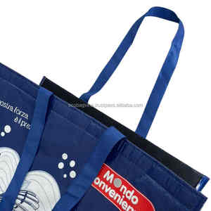 Bolsa térmica con aislamiento térmico reutilizable personalizada, no tejida de PP para acampar al aire libre, para llevar, almuerzo, compras de comestibles - Product Image 2