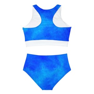 Ensemble de tankini sexy pour femme avec décoration en cristal, maillot de bain 2 pièces avec short surf et bikini pour garçon - Product Image 3