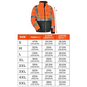 Chaqueta DE SEGURIDAD Serie Clase 3 Chaqueta DE SEGURIDAD DE bombardero de lana, Lima, 2X-Large. - Product Image 6