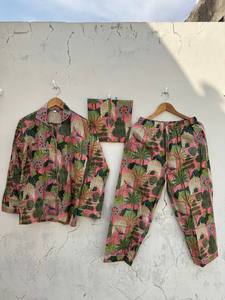 Conjunto de Pijama de Algodón para Mujer para Dormir - Product Image 2