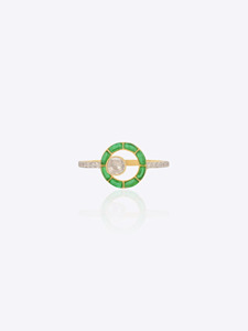Traditional <b>Indian</b> 9K Gold Diamond Polki <b>Ring</b> for Women Bridal Engagement Wedding Jewelry Luxury Handmade <b>Ring</b> Design - Product Image 3