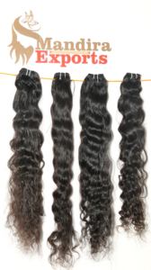 Remy sedoso recto 100% mejor calidad Natural indio templo extensiones de cabello humano ondulado virgen paquetes sueltos onda profunda Super onda - Product Image 5