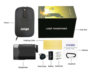 गोल्फ क्लब के लिए लैंगो होलसेल गोल्फ रेंजफाइंडर 6X मैग्नीफिकेशन डिजिटल गोल्फ उपकरण रेंजफाइंडर - Product Image 5