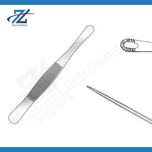Fórceps de disección rusos de alta calidad con extremo fenestrado Fabricación de acero inoxidable quirúrgico de 200mm de largo en Pakistán - Product Image 2