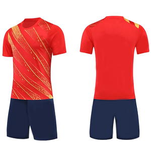 Meilleure vente Maillot d'entraînement de football à manches courtes multicolore fait à la main Vêtements de sport avec logo personnalisé Chemises de football Ensembles de vêtements - Product Image 5