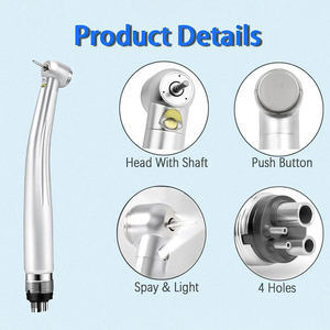 Pieza de mano dental de alta velocidad Pa-na Max Air Turbine LED Push Button Ball Bearing Pieza de mano dental de alta velocidad - Product Image 2