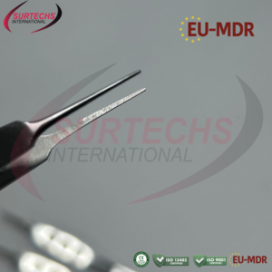 Juego de 2 Pinzas de Ligadura McPherson Rectas |   Instrumento de Microcirugía Oftálmica |   Pinzas Quirúrgicas de Precisión de Acero Inoxidable Clase I - Product Image 2