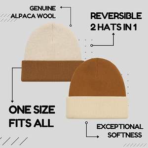 Gorros de Punto Unisex para Adultos, Diseño 2025, Lana/Algodón, Transpirables, Impermeables, Jacquard, Tejidos a Mano, Servicio OEM, Venta al Por Mayor, Personalizados - Product Image 3