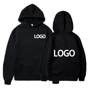 Sweat-shirt uni pour homme en molleton de coton doux, impression de logo personnalisée, vente en gros, vêtements de rue décontractés, tissu haute densité, fabricant OEM - Product Image 3