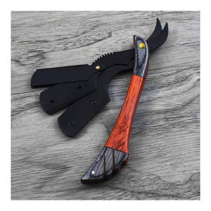Professional Straight <b>Razor</b> <b>Men</b> Handmade Straight <b>Razor</b> Wooden Stylish Handle Pouch Barber <b>Razor</b> Holder Smooth Shaving <b>Razors</b> - Product Image 6