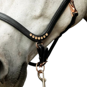 Nouvelle vente en gros d'usine, collier de tête de cheval en cuir anglais personnalisé, de haute qualité, réglable et confortable, pour l'équitation - Product Image 5