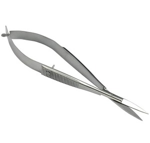 Outil de beauté des sourcils en acier inoxydable de haute qualité ciseaux droits bas quantité minimale de commande usine directe en gros meilleur prix coupe pointue - Product Image 1