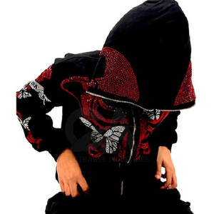 Sudadera Personalizada al por Mayor con Letras y Logotipos de Pedrería, Sudadera de Cristal Personalizada Hecha en Pakistán - Product Image 2