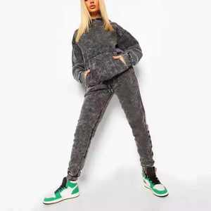 Survêtement décontracté surdimensionné pour femmes Ensembles de survêtements pour femmes Survêtement deux pièces Training Wear Jogging Wear logo personnalisé - Product Image 2