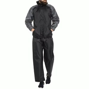 Conjunto de chaqueta y pantalones con capucha para hombre, ropa deportiva impermeable a prueba de viento, traje ligero de entrenamiento al aire libre - Product Image 5