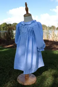 ชุดเดรสลายดอกไม้สไตล์วินเทจสำหรับเด็กผู้หญิง  แบบสวมใส่สบายๆ สำหรับฤดูร้อน  รับผลิตตามสั่ง ขายส่ง - Product Image 2