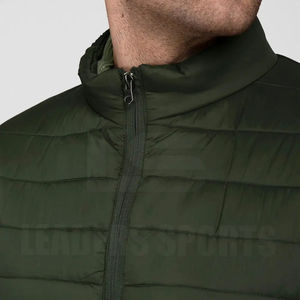 Chaqueta Acolchada Personalizada de Moda Urbana para Hombre, Talla Grande, Invierno, Cuello Alto, Impermeable, Transpirable y Ecológica - Product Image 6