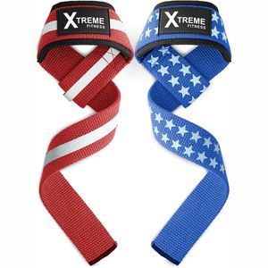 Correas de Levantamiento para Entrenamiento de Fuerza en Gimnasio, para Peso Muerto, Levantamiento de Pesas, Uso en Verano, Antideslizantes, de Poliéster y Algodón, con Gancho para Muñeca - Product Image 1