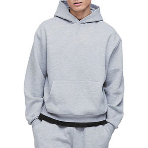 OEM Sweats à capuche en coton épais 200-500gsm pour hommes Pull surdimensionné avec impression numérique à motifs solides pour l'hiver - Product Image 1