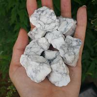 Pierres de Guérison en Cristal Blanc en Gros : Howlite Naturelle Brute, Style Amour, Haute Qualité, Écologique, Décoration d'Intérieur, Lot en Vrac