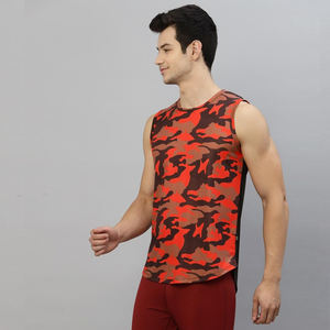 Camiseta sin Mangas Sublimada de Marca Privada OEM, Ropa de Calle Personalizada de Moda, Secado Rápido, Tela Suave, Cómoda, Informal, para Verano, 100% para Hombre - Product Image 3