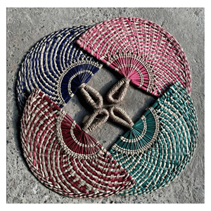 Abanico de Paja de Mar Hecho a Mano, Abanico de Paja de Mar para Decoración de Bodas, Accesorios para Eventos, Vietnam - Product Image 4