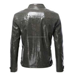 Wholesale Best Selling Custom Made High Quality <b>Men</b> Genuine Leather Winter Waterproof Breathable Moto & <b>Biker</b> Style <b>Jackets</b> - Product Image 6