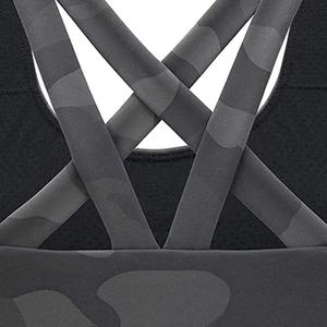 Soutien-gorge de sport personnalisé pour femme, taille haute, grandes tailles, motif uni sur le devant, impression par transfert thermique, en Spandex/Nylon respirant - Product Image 3