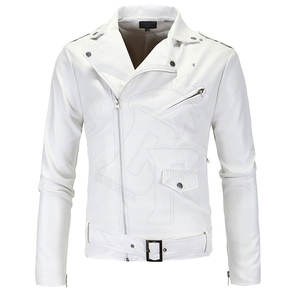 แจ็กเก็ตหนังดีไซน์ใหม่แจ็กเก็ตหนังเสื้อแจ็คเก็ตหนังโลโก้ออกแบบได้ตามต้องการ - Product Image 1