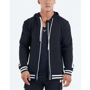 Sudaderas con capucha con cremallera para hombre en blanco liso con impresión en blanco de gran tamaño personalizado último diseño Personalización completa - Product Image 3