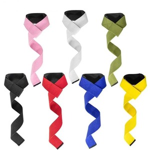 Top Trending personalizado gimnasio muñequeras levantamiento de pesas entrenamiento de fuerza ejercicio antideslizante correa de elevación Fitness seguridad - Product Image 1