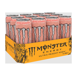 Monsters Ultra Peachy Keen 500ml Store In Cool Dry Place Away From Direct Sunlight 24 Month <b>Shelf</b> Life For Long Term Inventory - Product Image 1