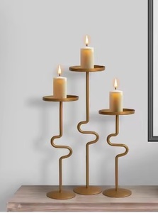 Home Decorating Luxury Metal Candle Stand <b>Candelabra</b> for Weddings & Christmas Celebrations-Eco-friendly Durable Handmade - Product Image 4
