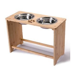 Alimentador de mascotas de acero inoxidable de altura ajustable, último cuenco de alimentación antideslizante para perros y gatos, producto de precio razonable - Product Image 1