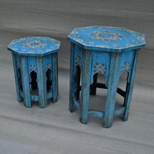 Taburete marroquí hecho a mano, puf otomano, cojín decorativo bohemio, reposapiés tradicional bereber, muebles para la sala de estar. - Product Image 1