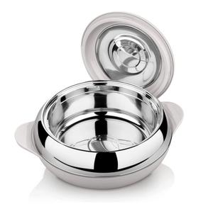 Top Sale Stainless Steel Chapati <b>Box</b> With Lid Round Hot Pot Handcrafted Steel Serving Casserole for Kitchenware. - Product Image 1